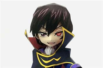 Pepatama Pepa-Cute Code Geass: Lelouch of the Rebellion R2 Lelouch  Lamperouge Paper Figure