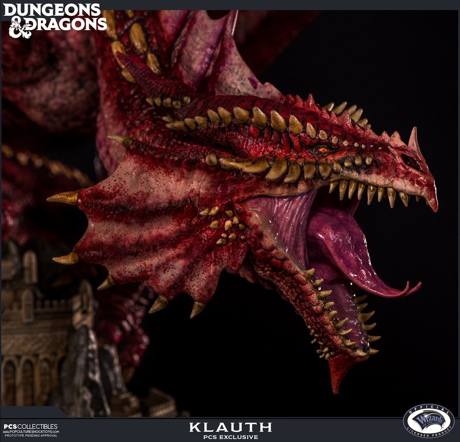 Dungeons & Dragons - Klauth Red Dragon -Fire & Opened Wing ver