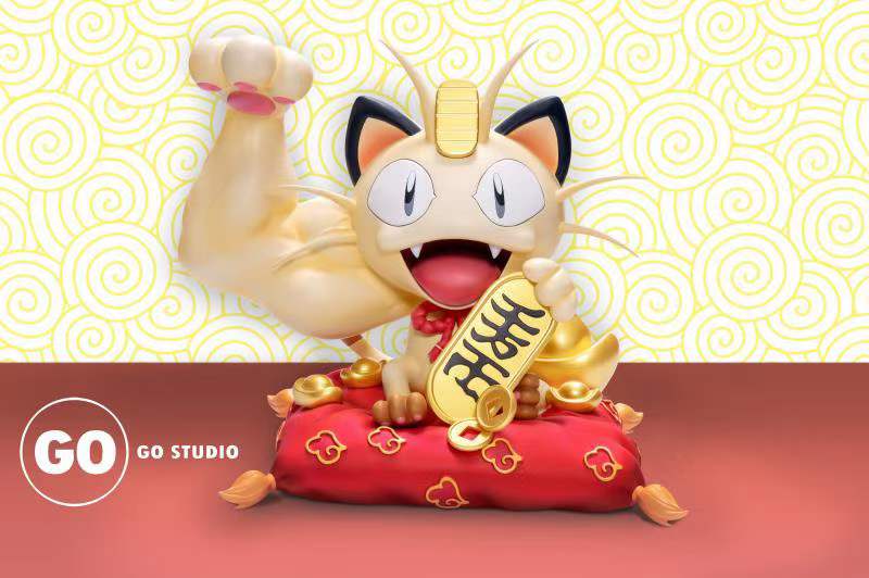 Go Studio Muscle Meowth Fortune Cat Pokemon