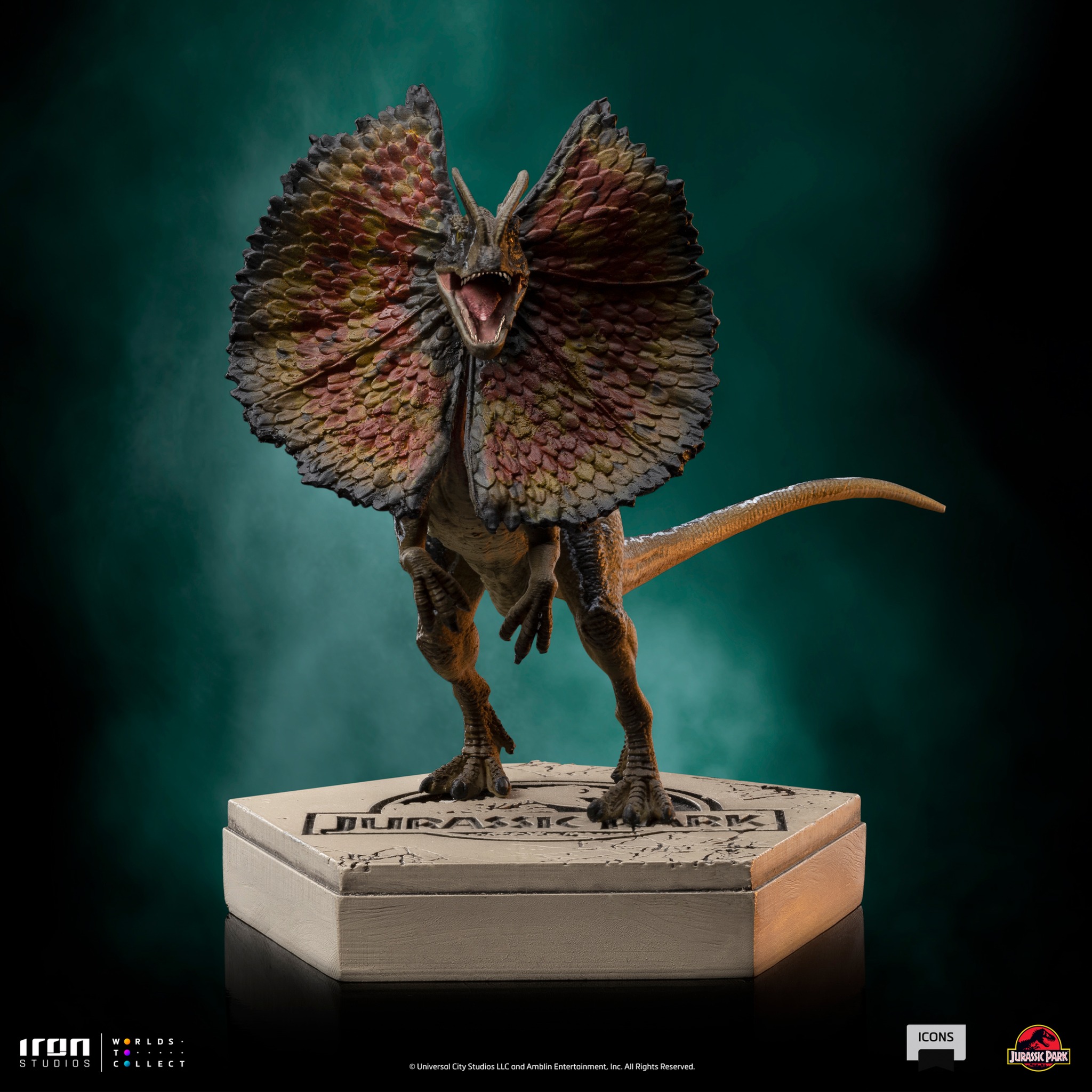 Iron Studios Dilophosaurus Jurassic Park