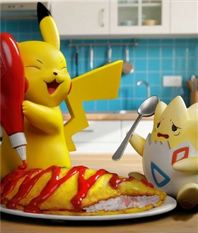 Pikachu-Omurice-Pokemon