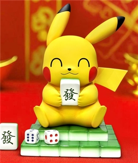 Pikachu-playing-Mahjong