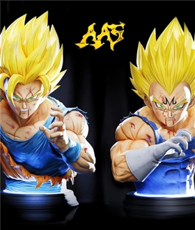 Majin Vegeta & Goku Bust - Dragon Ball