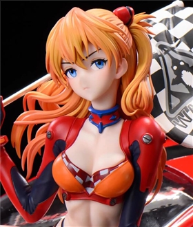 Asuka-with-McLaren-Sports-Car-Evangelion