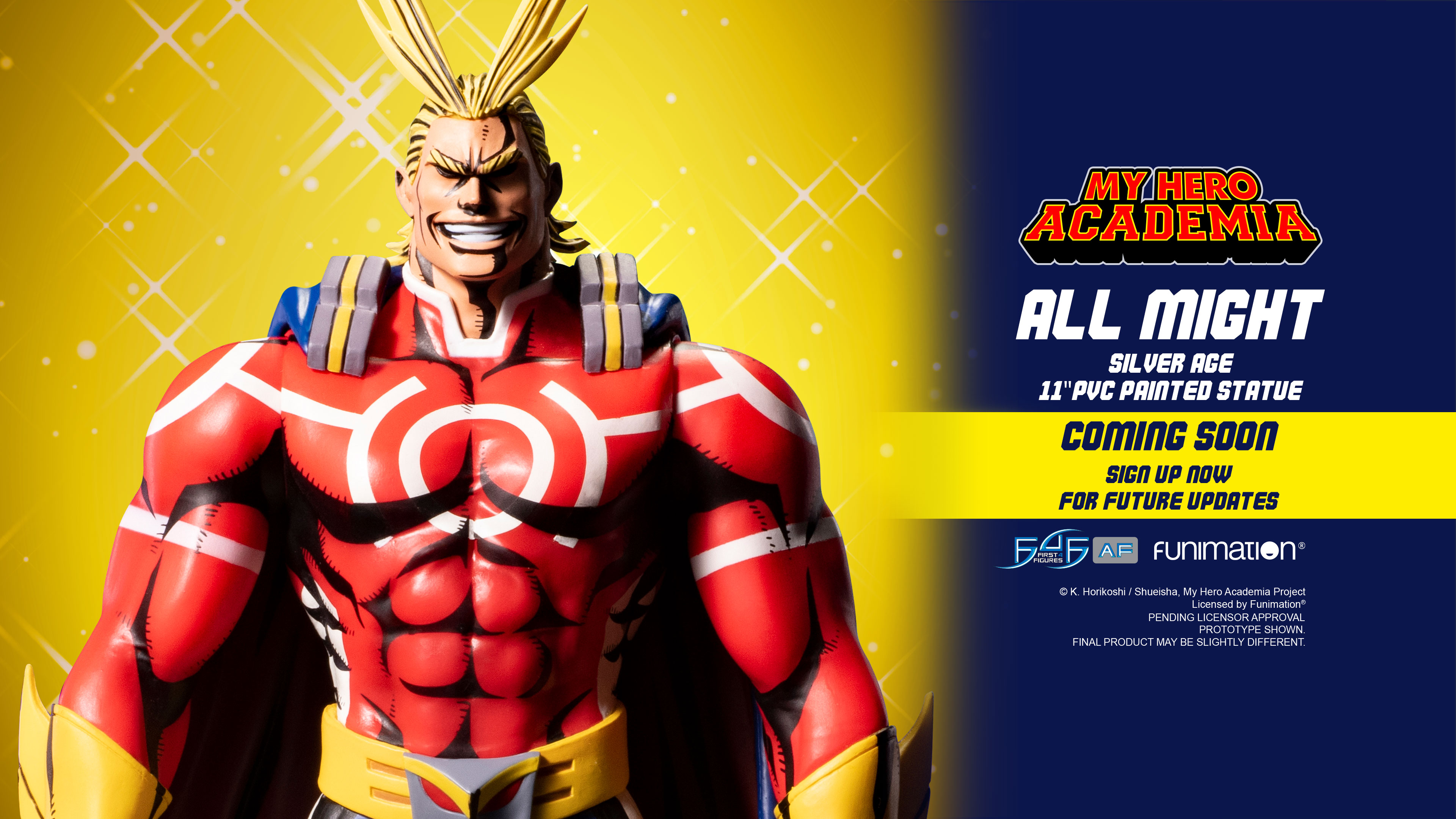 First4Figures กับทีเซอร์ All Might แอ็คชั่นฟิกเกอร์จาก My Hero Academia