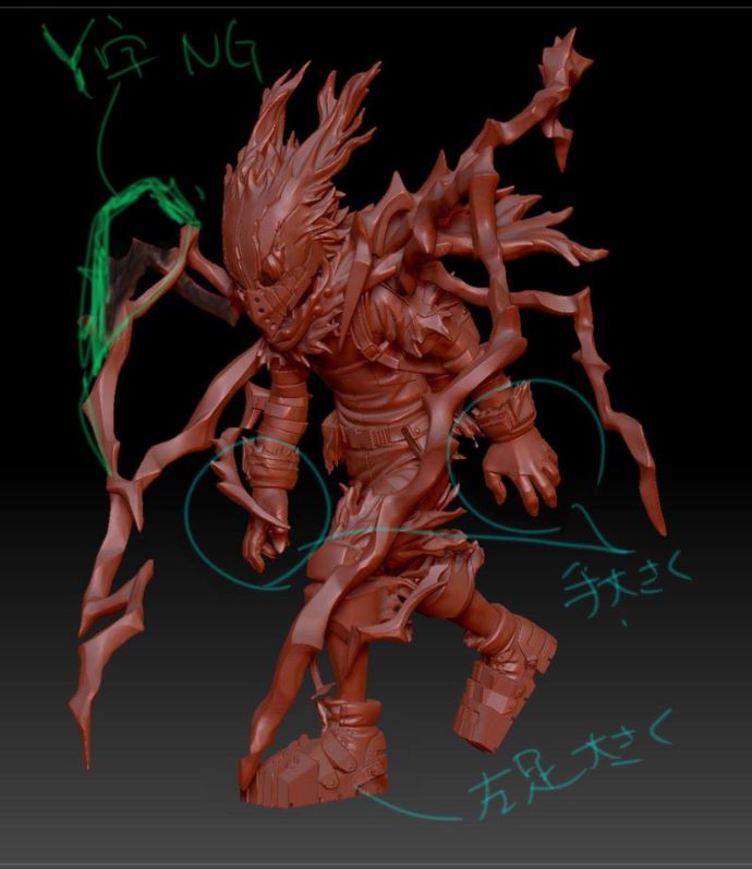 แชร์ภาพฟิกเกอร์งาม ๆ My Hero Academia - Deku Black Jump Out Heroes Extra