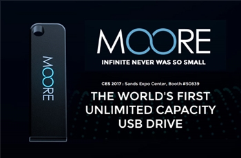 ไดรฟ์ USB แบบ unlimited ตัวแรกของโลก ถูกนำมาโชว์ในงาน CES 2017