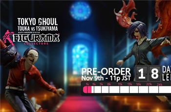 Figurama เตรียมจะเปิดรับพรีออเดอร์ฟิกเกอร์ Tokyo Ghoul : Touka VS Tsukiyama ในวันที่ 9 พฤศจิกายนนี้