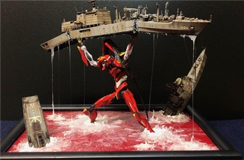 เจ๋งอ่ะ!! Fan-Made diorama หุ่น EVA-02 จากการ์ตูน Evangelion