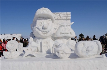 ไปดูผลงานหิมะปั้นที่สร้างจากตัวละครดัง ๆ ของเกมส์และการ์ตูน ในงาน Sapporo Snow Festival