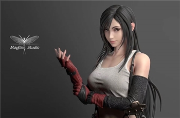 ภาพซีจีต้นแบบงานปั้นงาม ๆ ของ Tifa Lockhart จากค่าย Mayfiles Studio