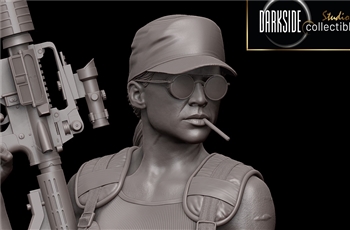 DarkSide Collectibles เผยภาพต้นแบบสามมิติของ Terminator 2: Sarah Connor