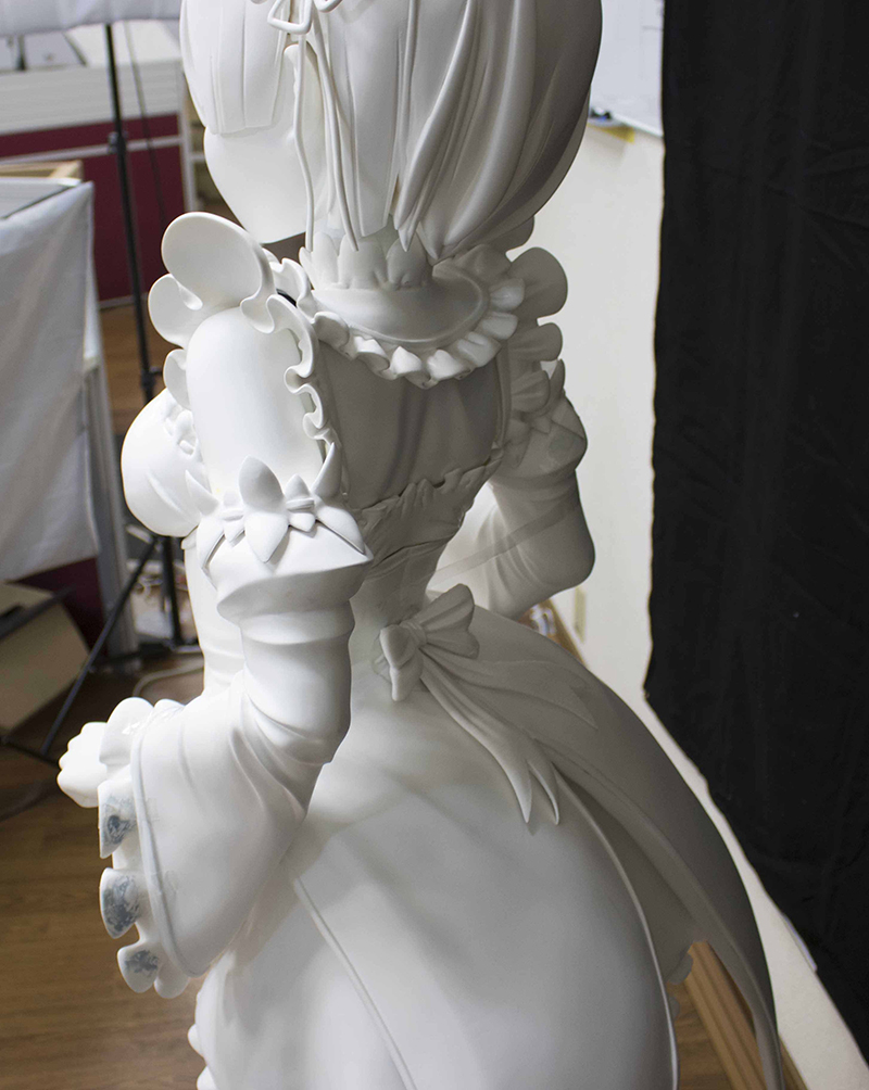 เผยภาพต้นแบบฟิกเกอร์ลงสีแล้วขนาดไลฟ์ไซส์ของ Rem จาก Re:Zero