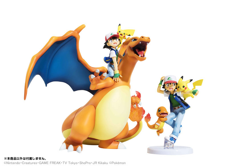 G.E.M. Series - Pokemon: Ash Ketchum & Pikachu & Charizard Complete Figure