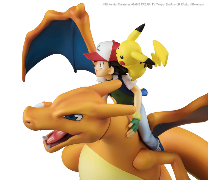 G.E.M. Series - Pokemon: Ash Ketchum & Pikachu & Charizard Complete Figure