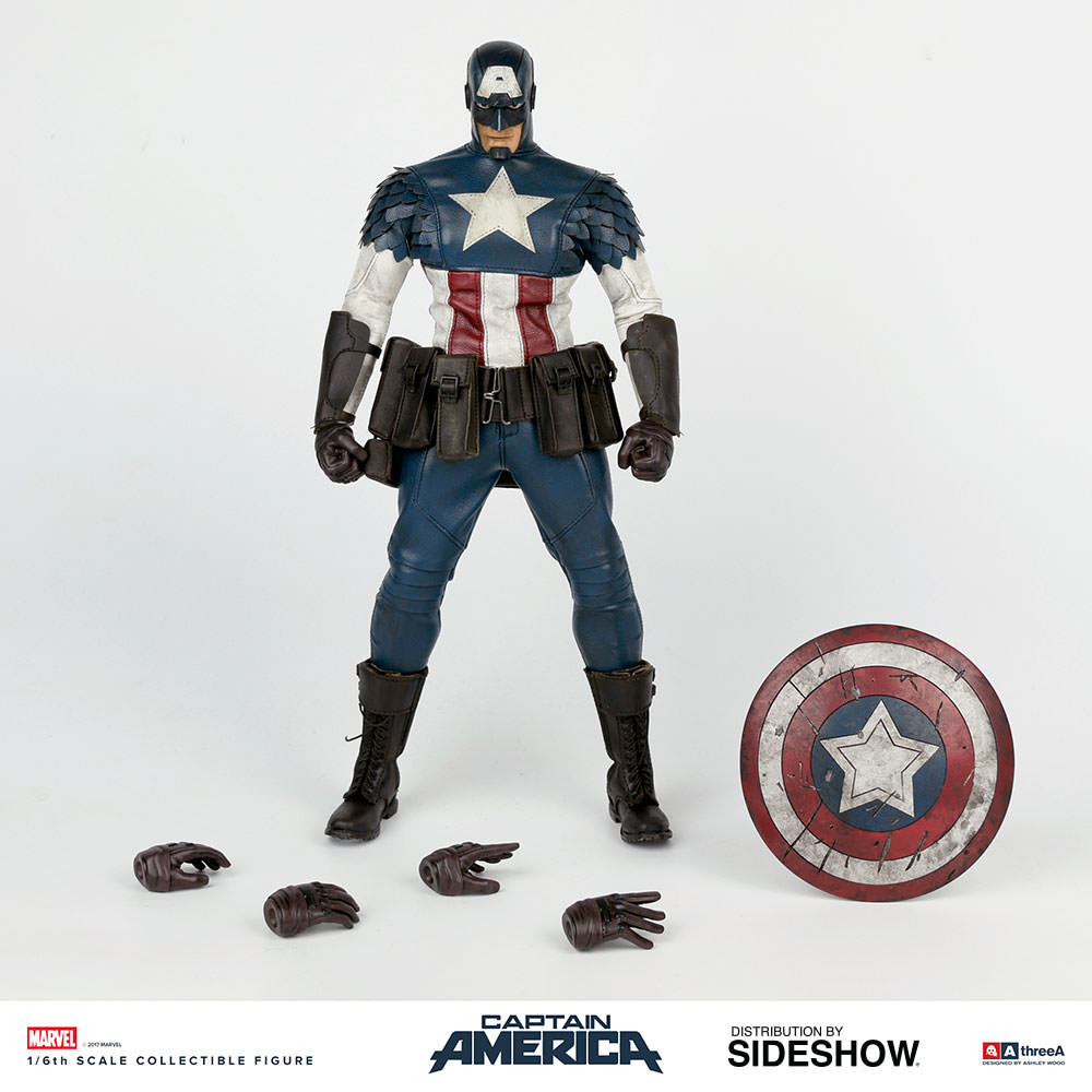 Captain America Sixth Scale Figure by ThreeA Toys