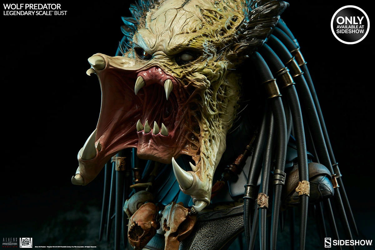 AVP 2 Alien's vs Predator / Cleaner Wolf Predator Legendary Scale Bust