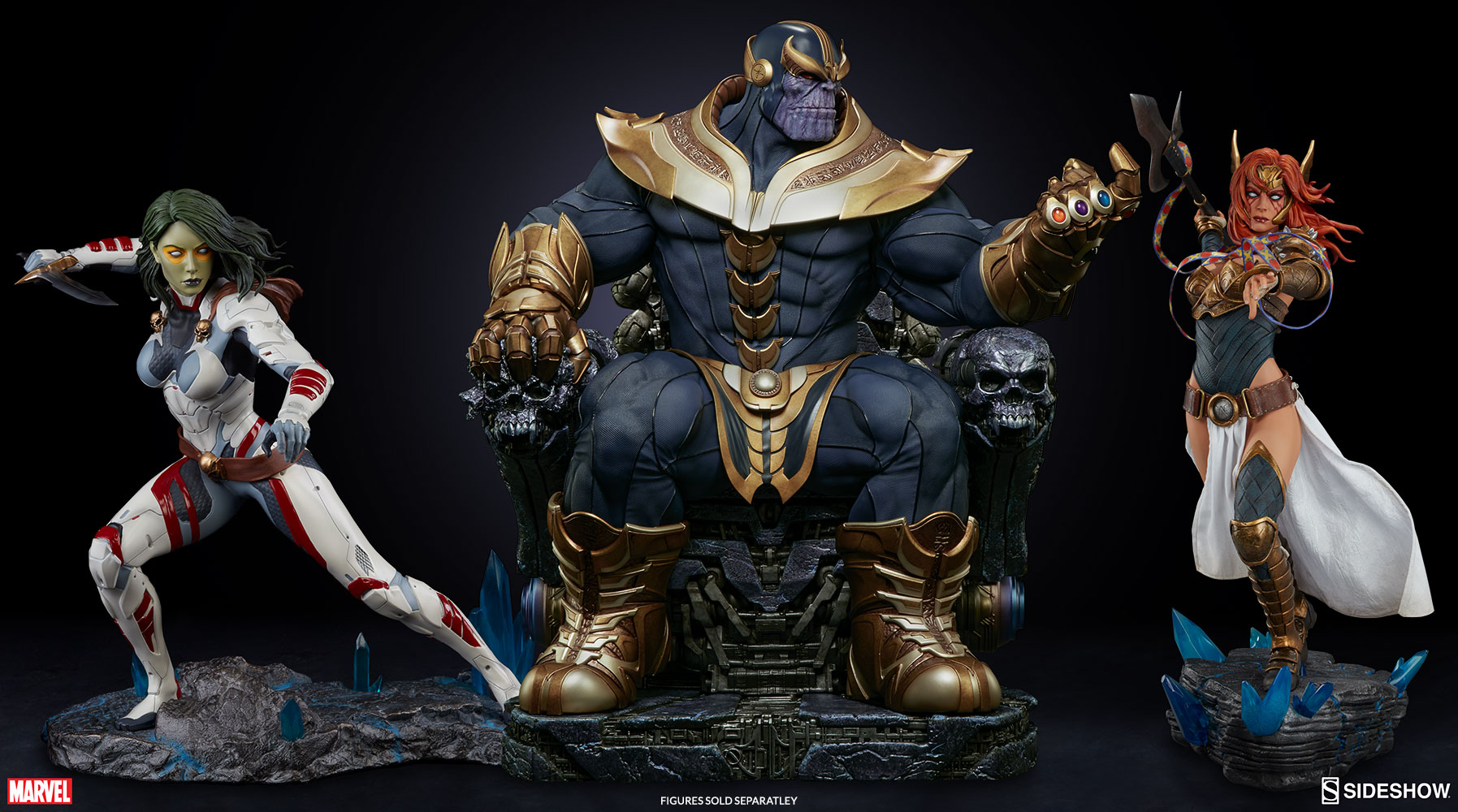 Thanos on Throne Maquette by Sideshow Collectibles