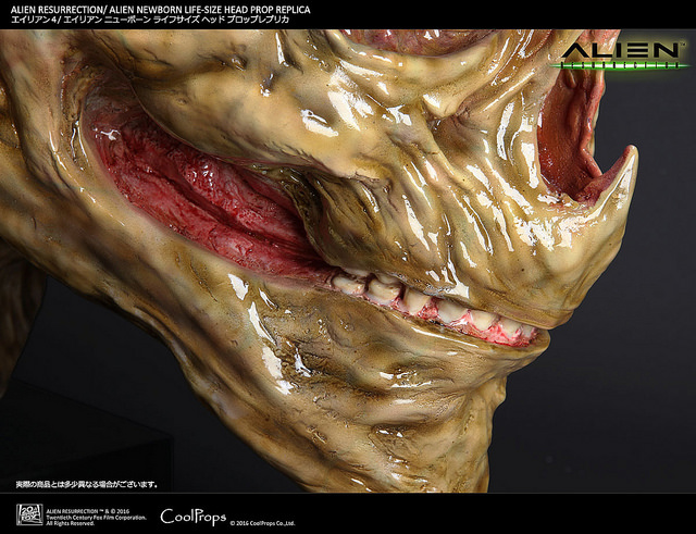 CoolProps Alien Newborn Life-Size Head