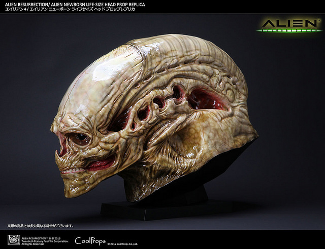 CoolProps Alien Newborn Life-Size Head