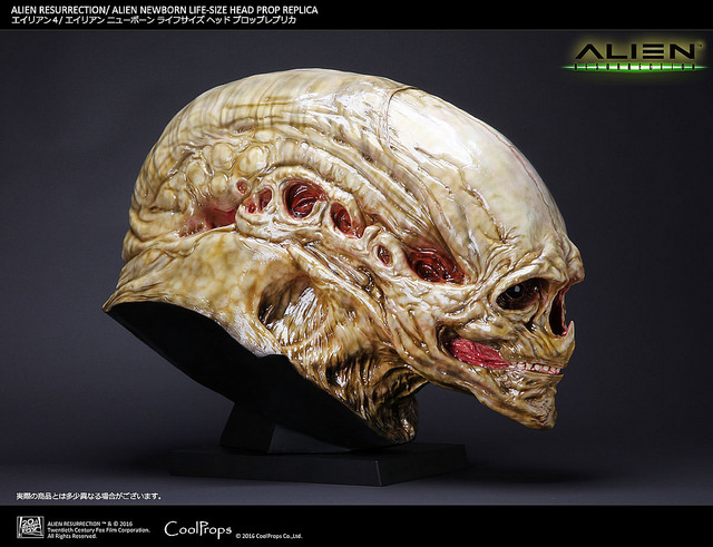 CoolProps Alien Newborn Life-Size Head