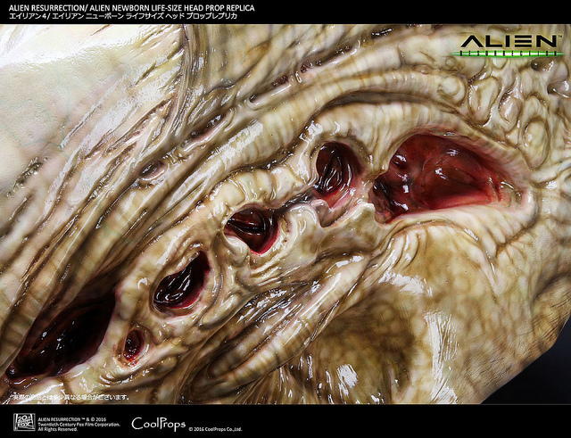 CoolProps Alien Newborn Life-Size Head