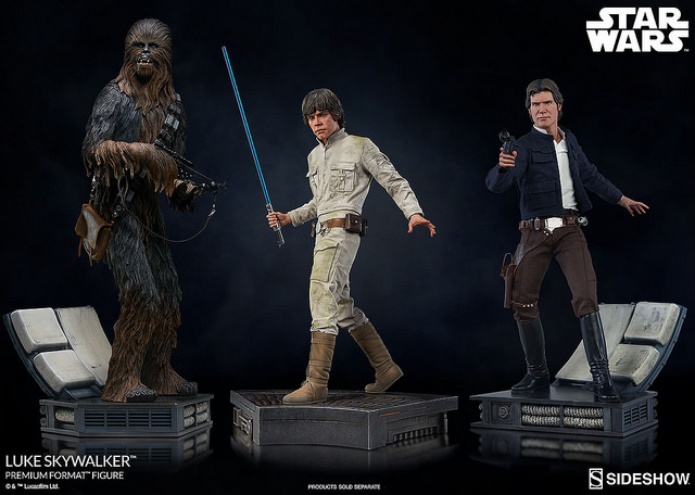 Luke Skywalker 1/4 ratio body statue works