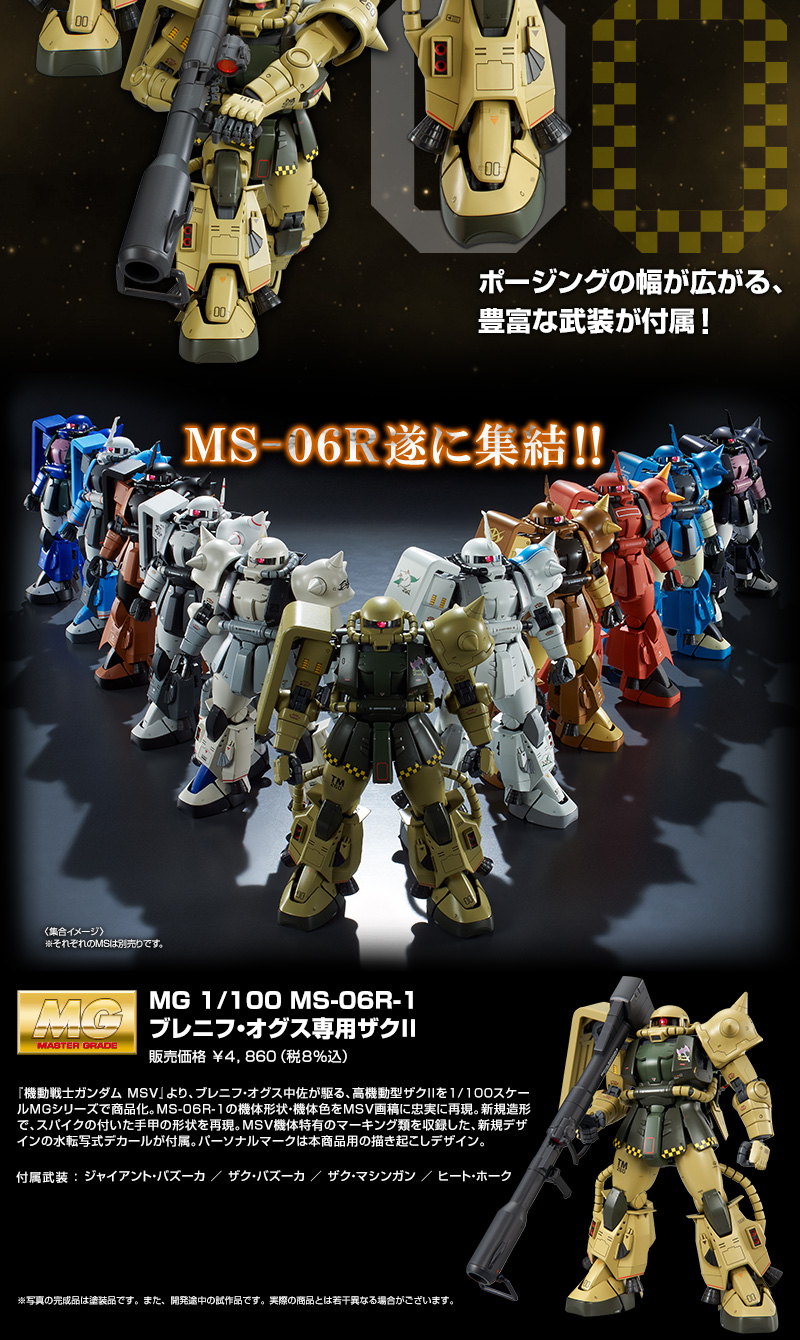 MG 1/100 MS-06R-1 Bulresius Oggs Special Sack II