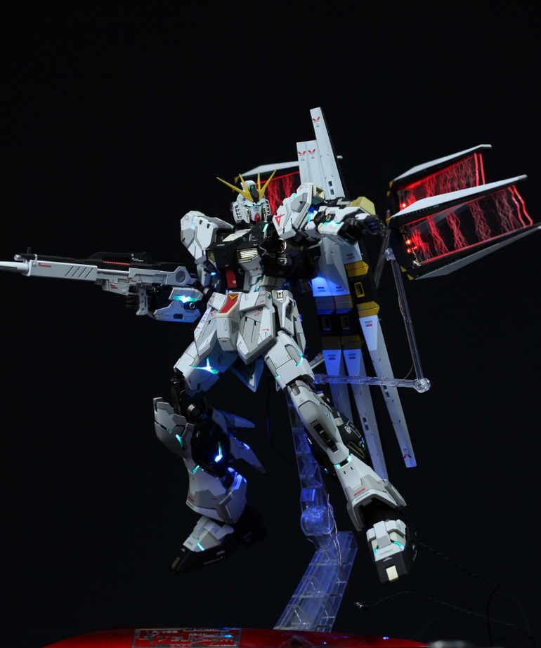 งาน custom: MG 1/100 RX-93 nu Gundam Ver. Ka + LED