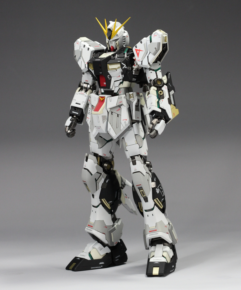 งาน custom: MG 1/100 RX-93 nu Gundam Ver. Ka + LED