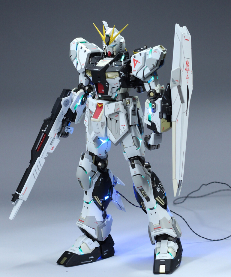 งาน custom: MG 1/100 RX-93 nu Gundam Ver. Ka + LED