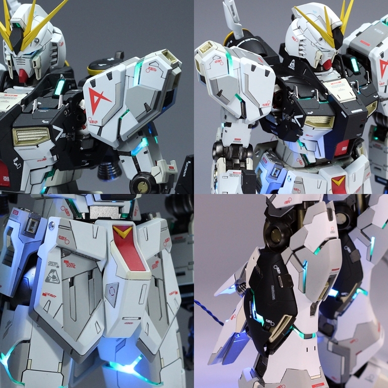 งาน custom: MG 1/100 RX-93 nu Gundam Ver. Ka + LED