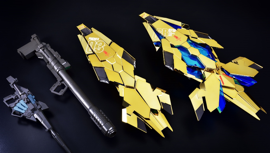 P-Bandai: PG 1/60 Unicorn Gundam ทองอร่ามทั้งตัว