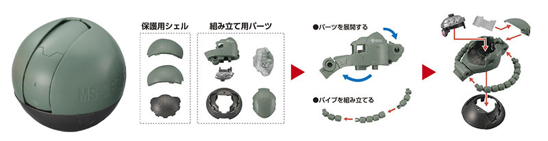 Mobile Suit Gundam EXCEED MODEL ZAKU HEAD