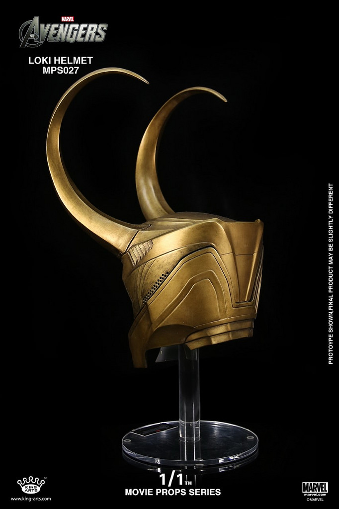 King Arts - 1/1 Movie props Loki Helmet