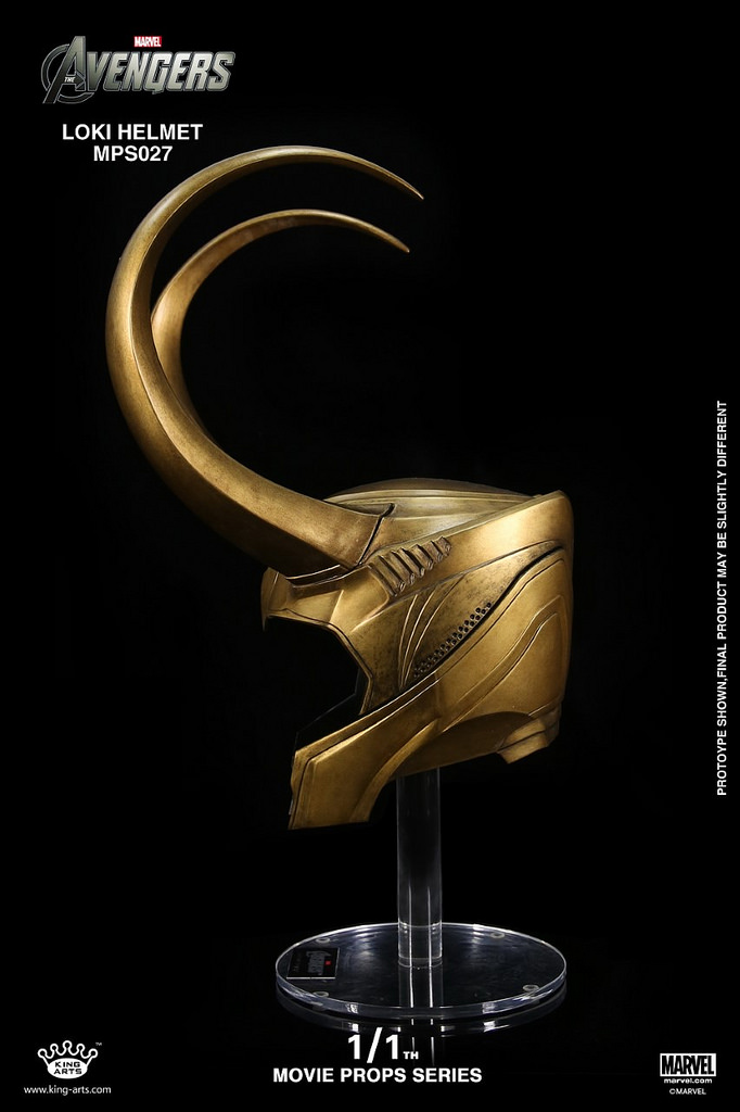 King Arts - 1/1 Movie props Loki Helmet