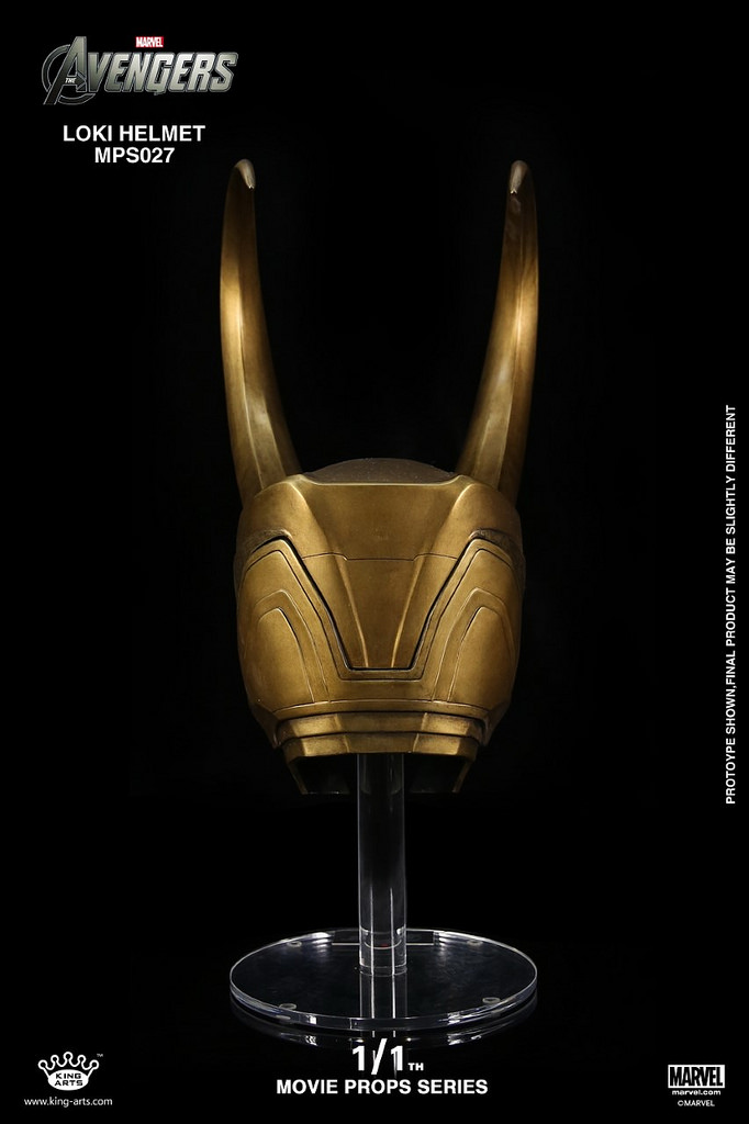 King Arts - 1/1 Movie props Loki Helmet