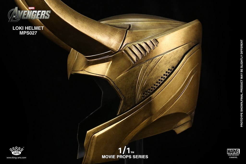King Arts - 1/1 Movie props Loki Helmet