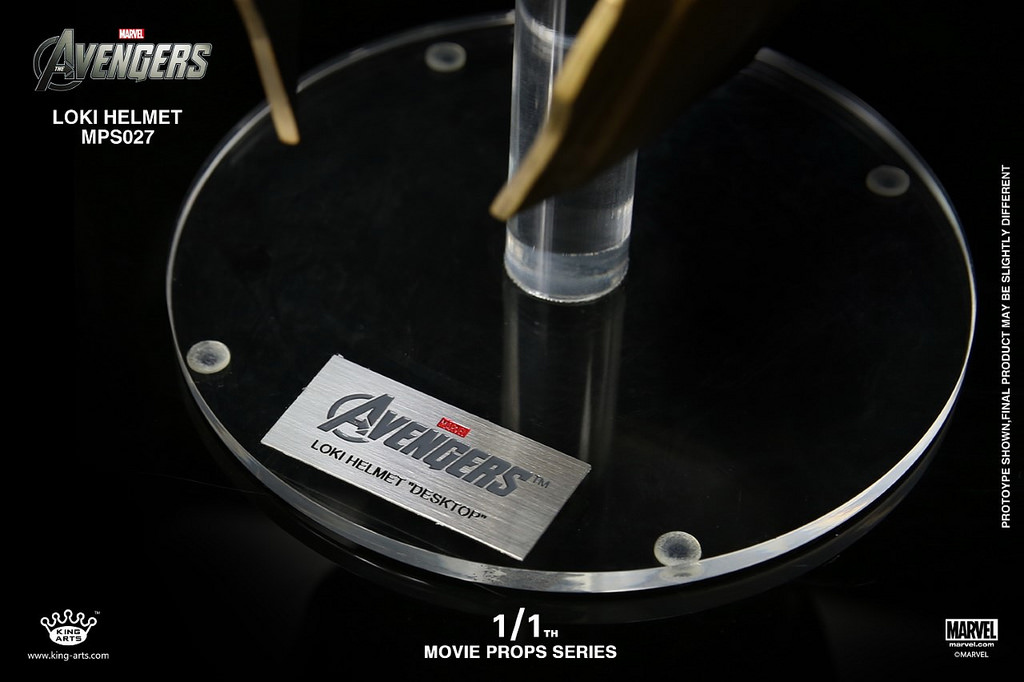 King Arts - 1/1 Movie props Loki Helmet