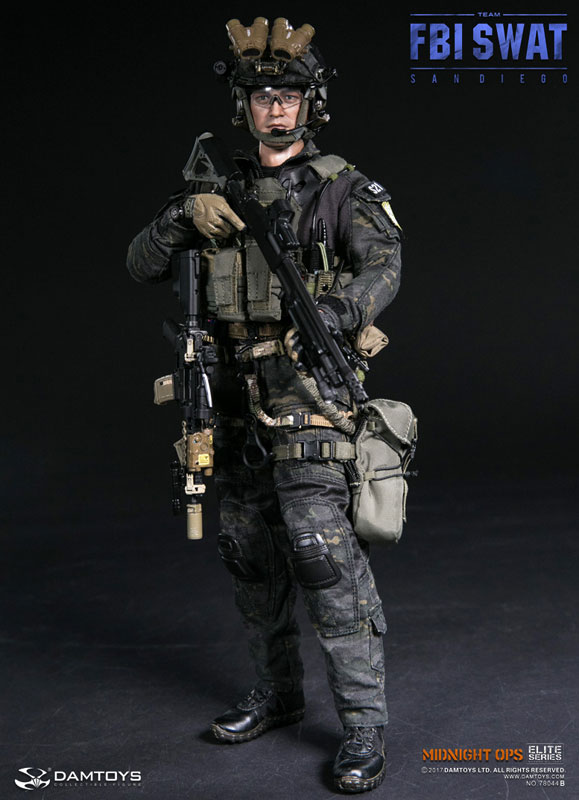 Elite Series FBI SWAT Team Agent San Diego Midnight OPS 1/6