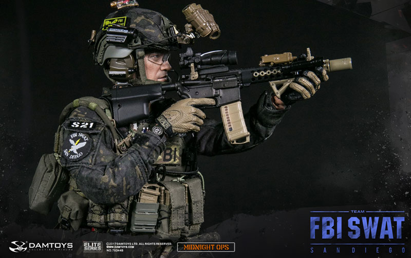 Elite Series FBI SWAT Team Agent San Diego Midnight OPS 1/6
