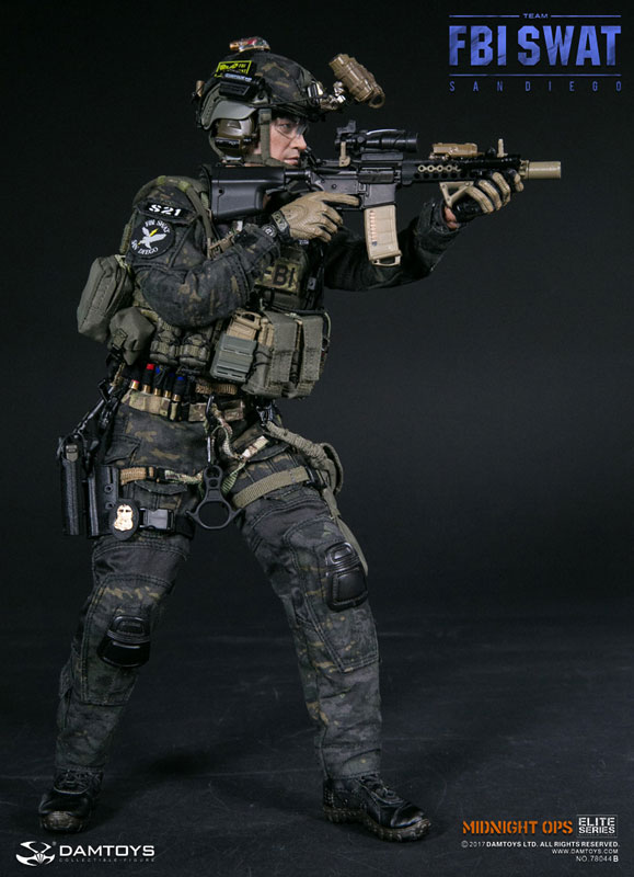 Elite Series FBI SWAT Team Agent San Diego Midnight OPS 1/6