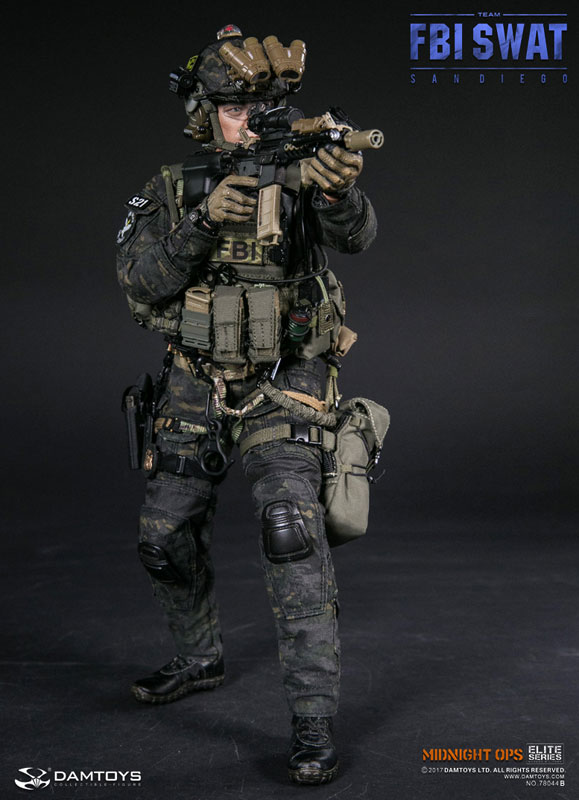 Elite Series FBI SWAT Team Agent San Diego Midnight OPS 1/6