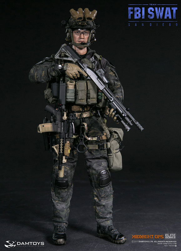 Elite Series FBI SWAT Team Agent San Diego Midnight OPS 1/6