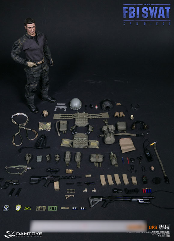Elite Series FBI SWAT Team Agent San Diego Midnight OPS 1/6