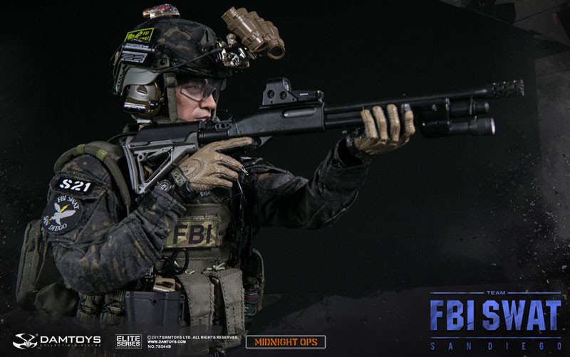 Elite Series FBI SWAT Team Agent San Diego Midnight OPS 1/6