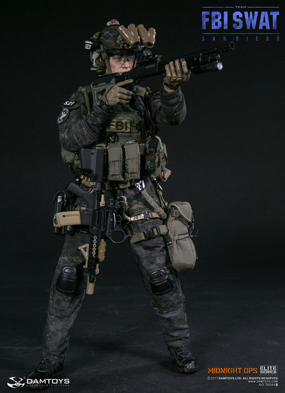 Elite Series FBI SWAT Team Agent San Diego Midnight OPS 1/6
