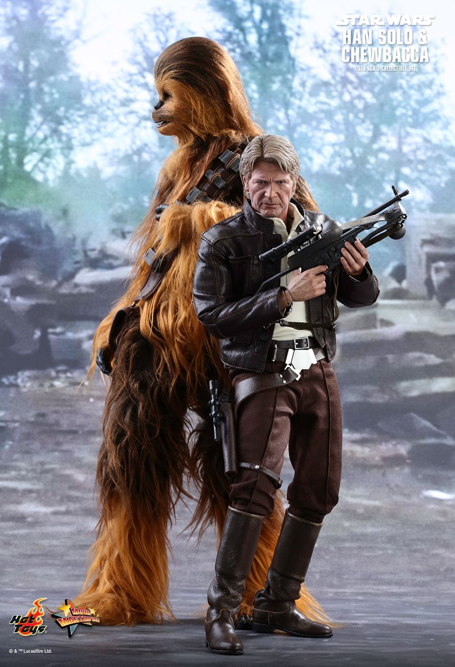 STAR WARS: THE FORCE AWAKENS HAN SOLO AND CHEWBACCA
