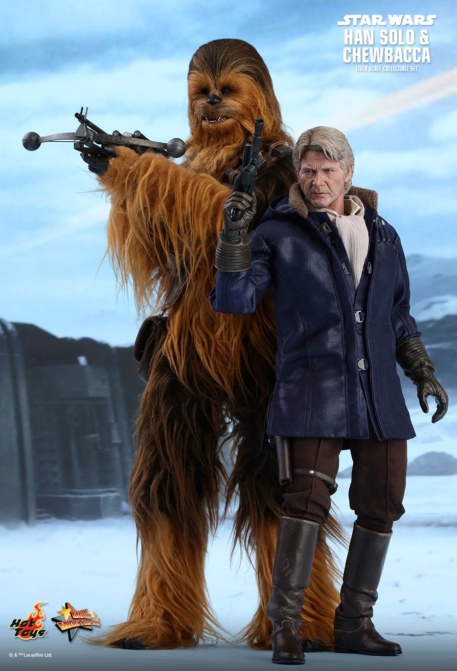 STAR WARS: THE FORCE AWAKENS HAN SOLO AND CHEWBACCA