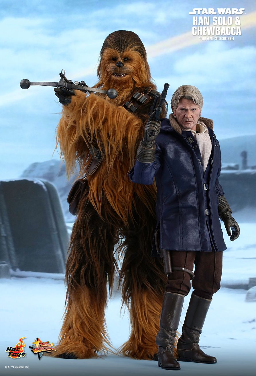 STAR WARS: THE FORCE AWAKENS HAN SOLO AND CHEWBACCA